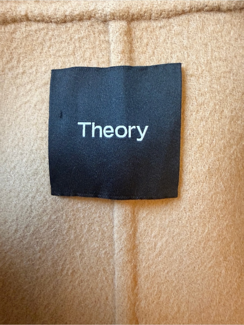 Theory Camel Wool-Blend Trench Coat